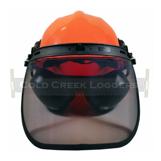 Forestry Hard Hat Helmet System (Forestry Bucking Wedge Tree Felling Protection) image {2}