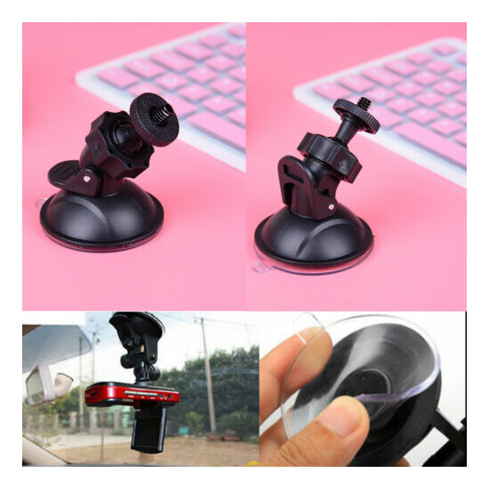 Portable windshield suction cup mount holder car camera for phone gps bra`xh image {1}