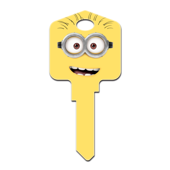 Minions House Key Blank - Collectable Key - Despicable Me - Stuart - Kevin - Bob image {1}