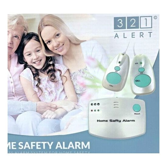 321 Alert Home Safety Alarm Wireless Caregiver Pager With 2 Call Buttons No Fees image {4}