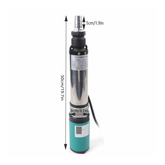 NEW 320W DC 24V 5m³/h Solar Water Pump Submersible Solar Deep Bore Well Pump US image {2}