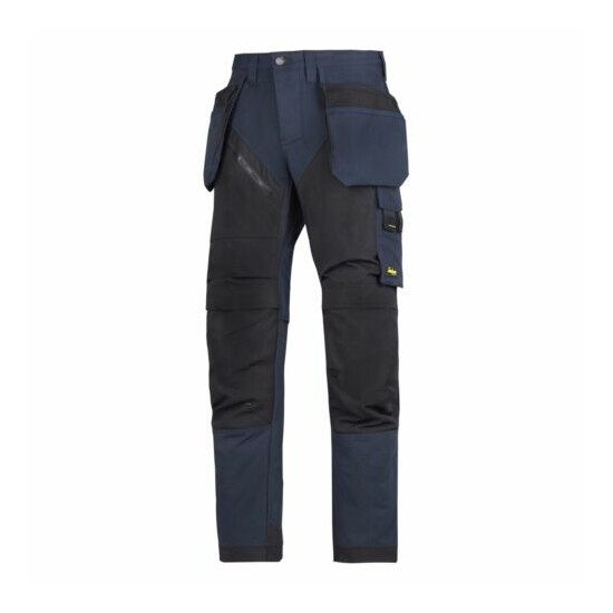 Snickers RuffWork Heavy Duty Work Trousers. Knee Pad & Holster Pockets 6203 Navy image {1}