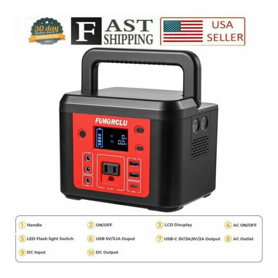 New Portable Generator Outdoor Battery Supply Camping Emergency Power Station image {1}