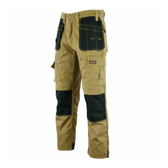 WrightFits Mens Cargo Work Trousers Combat Heavy Duty Knee Pads Pockets - WWDT image {25}