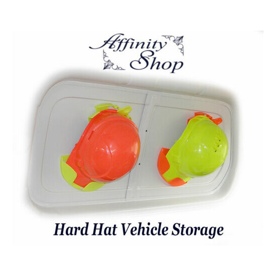 Hard Hat Holder Aus Made! Work Cap Safety Storage Fluro Yellow & Orange 1,3,5,10 Thumb {3}