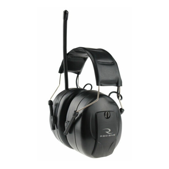 Radians Digital Radio Earmuffs Safety AM/FM Headset Hearing Protection Ear Muffs image {2}
