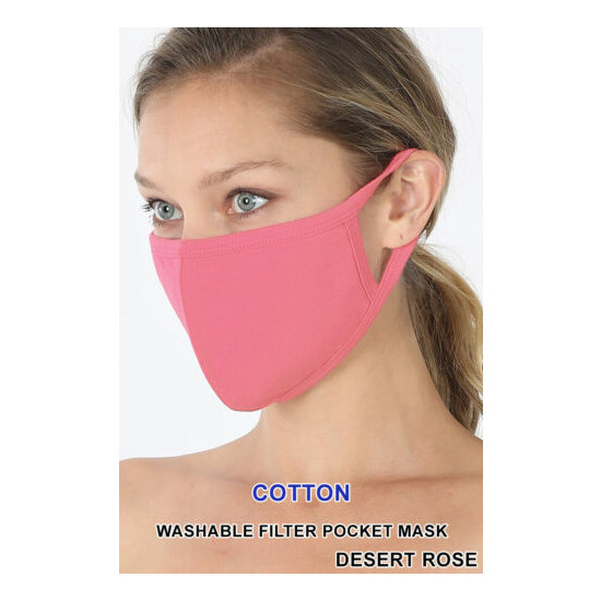 Face Mask Cover Washable Reusable Soft Breathable Cotton *USA* Buy 2 Get 1 Free image {3}