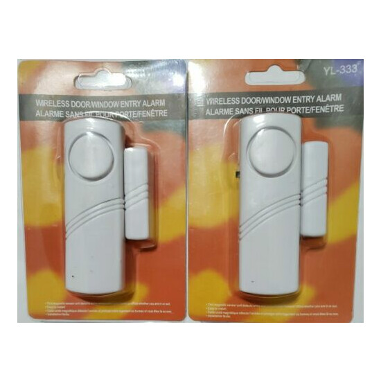 Wireless Door Window Entry Alarm Magnetic for office home. Entry/exit alert.2 pk image {2}