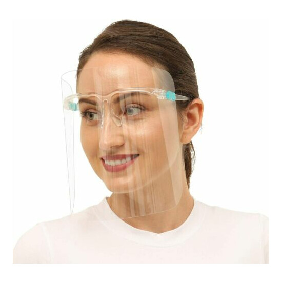 10 Pack Face Shield Glasses Connector Adjustable adults Face Cover  image {4}