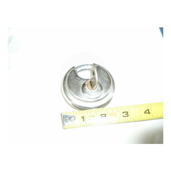 Stainless Steel Hardened Lock - 1 Key image {4}
