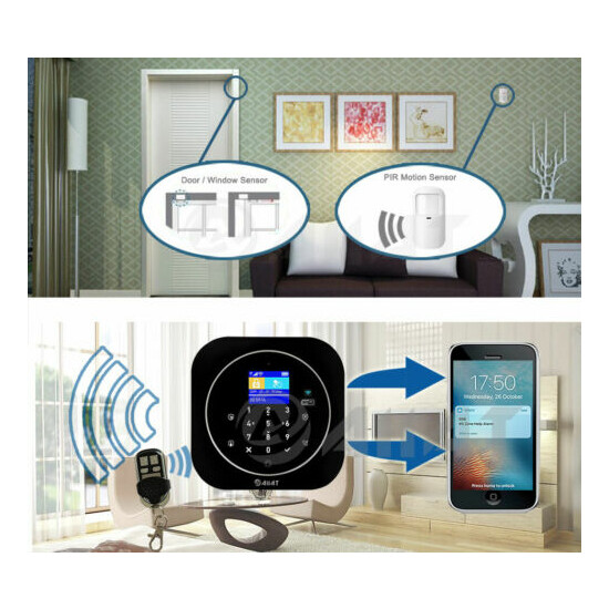 WIRELESS LCD GSM WIFI AUTODIAL HOME HOUSE OFFICE SECURITY BURGLAR INTRUDER ALARM image {3}