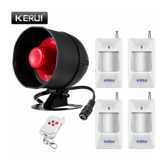 433mHz Wireless Alarm System Kit for Home Security Siren Speaker Burglar Alert  image {1}