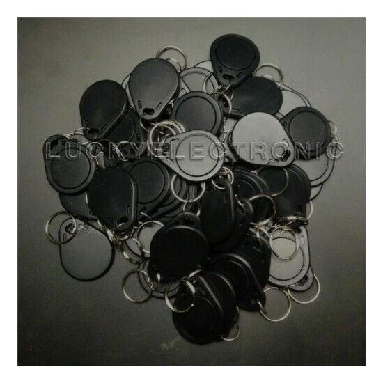 50pcs T5577 RFID hotel key fobs 125KHz keychain rewritable readable and writable image {2}