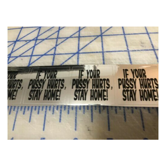  FunnyIF IT HURTS STAY HOME Hard Hat Sticker Construction Decal  image {6}