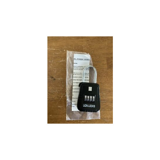 Lockbox key lock box for realtor real estate 4 digit Lion Locks image {1}