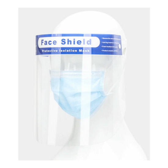 Protective Full Face Shield Clear, Adjustable band - Ships from Texas image {4}