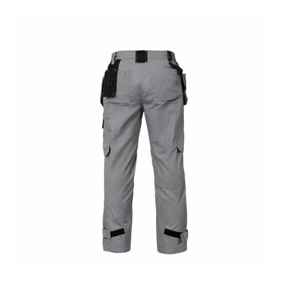 Mens Workwear Cargo Pant Multiple Pockets Security Utility Work Trousers image {3}
