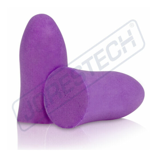 EarPlugs 50 Pair Purple Soft Foam Individually NRR 31DB Sleep Travel Noise image {3}