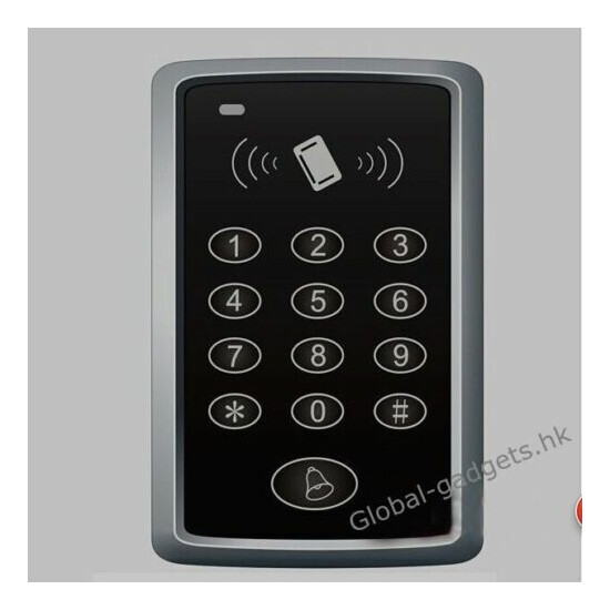 Kit RFID Card Door Access Control System +Magnetic Lock+ RF Infrared Exit Button image {2}