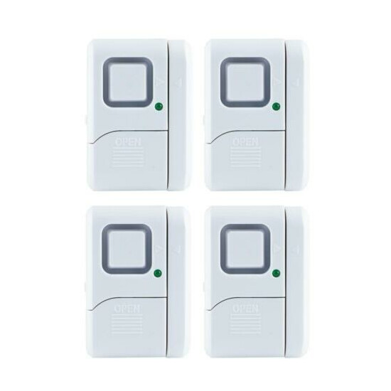 GE Magnetic Window and Door Alarms (4-Pack) image {1}