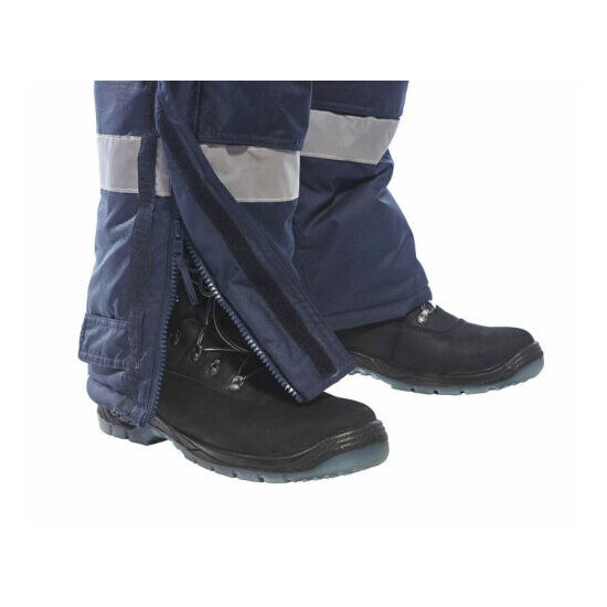 Portwest CS11 ColdStore Quilt Lined Polyester Reflective Pants with 6 Pockets image {5}