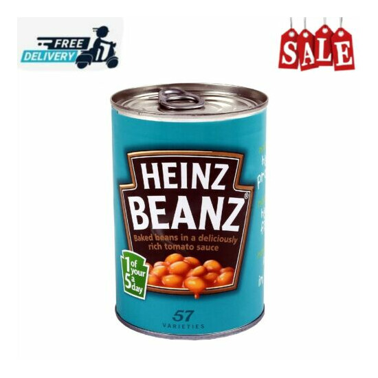 Secret Heinz Baked Bean Tin Can Safe Metal Money Cash Security Hidden Stash Key image {1}