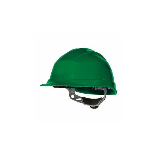 Green Ratchet Hard Hat - Quartz III - Delta Plus image {1}