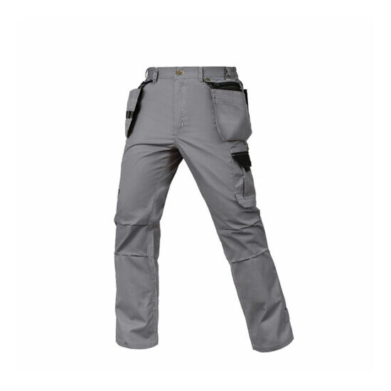 Mens Workwear Cargo Pant Multiple Pockets Security Utility Work Trousers image {2}