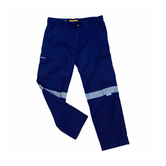 Men's Workhorse MPA004 Vented Cargo Cool taped trousers 97R 100% cotton navy  image {3}