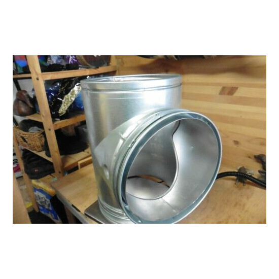 Gas 10" tee Chimney type B pipe double wall Hart & Cooley 10rt10 galvzd image {1}