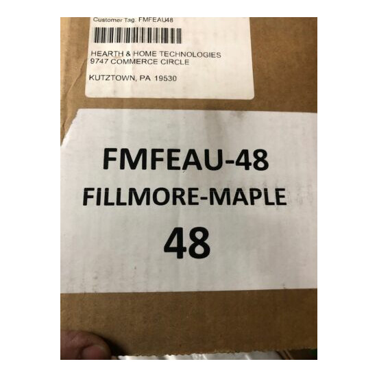 Majestic FMFEAU48 Fillmore Wood Mantel Shelf - Unfinished Maple image {3}
