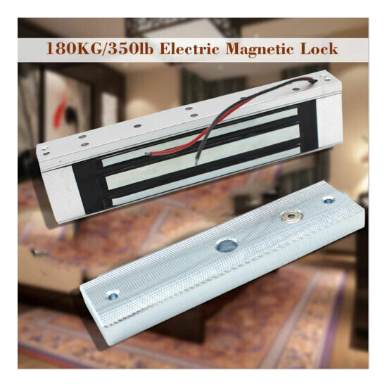 New Magnetic Lock Access Control Door 350lbs Force Electromagnetic Lock Durable image {1}