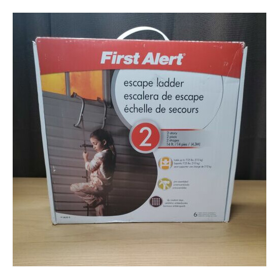  First Alert Two-Story Fire Escape Ladder, Steel Anti-Slip EL52-2 First Alert image {1}