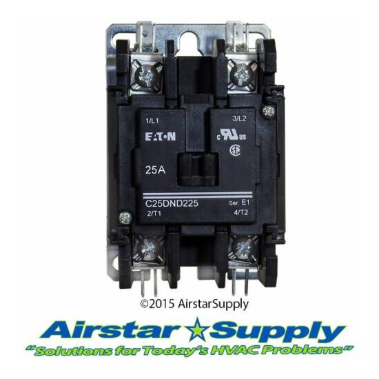 C25DND225T Eaton / Cutler Hammer Contactor - 25 Amp • 2 Pole • 24V Coil image {3}