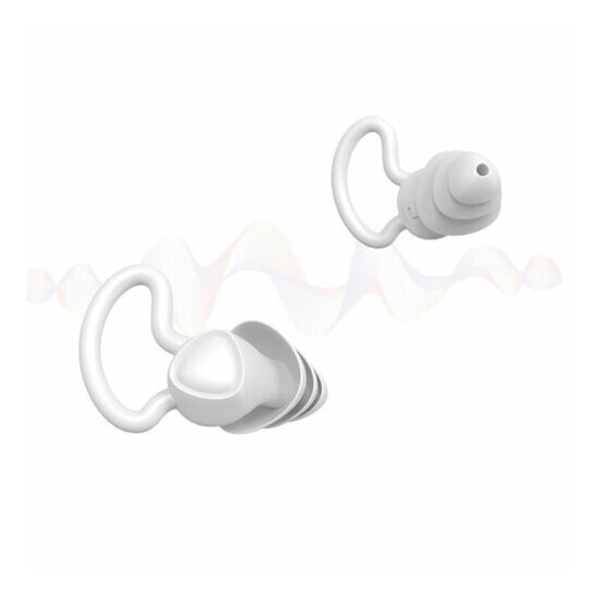 Comfort Soft Foam Ear Plugs Tapered Travel Sleep Noise Reduction Earplugs hm image {1}