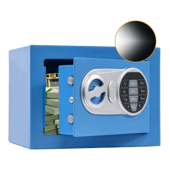 Safe Box Cash Safety With Sensor Light Electronic Digital Keypad Fire Proof image {2}