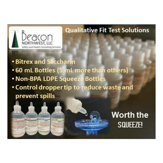 Respirator Fit Test Solution Set - Saccharin (sweet) - 60 ml ea. image {3}