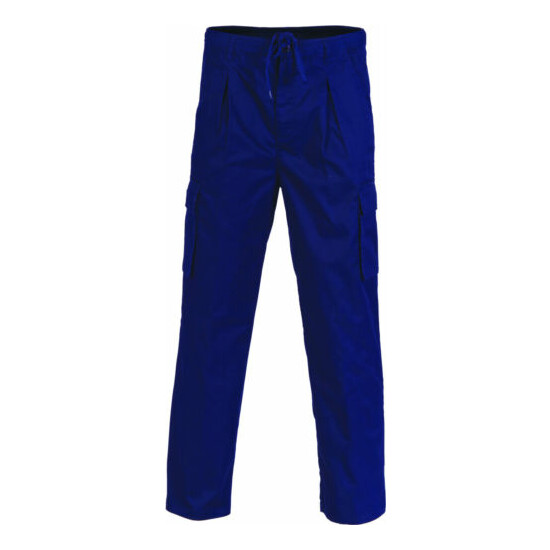 3 X Polyester Cotton "3 in 1" Cargo Pants COLOR NAVY- DNC WORKWEAR 1504 image {2}