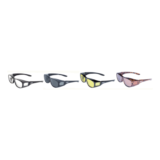 Global Vision Escort Over the Glasses Safety Glasses, UV400 image {1}