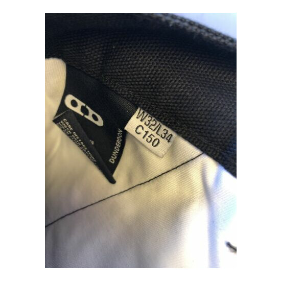 Dunderdon Workwear P7 Cordura Convertible Work Pants Trousers/Shorts Black 32x34 image {8}