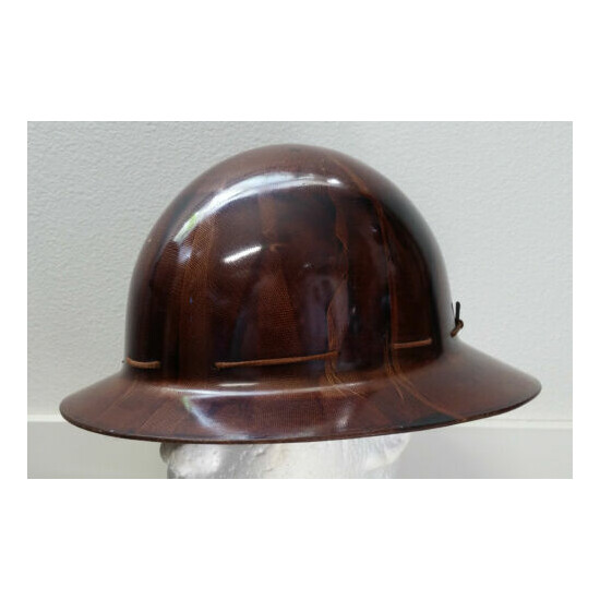 Vintage MSA Skullgard Type-K Full Brim Miner Safety Hard Hat Helmet w/ Liner S-M image {1}