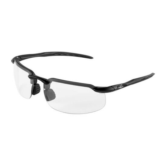 Bullhead Swordfish Readers Safety Glasses Black w/Clear 2.0 Diopter BH106120 image {1}