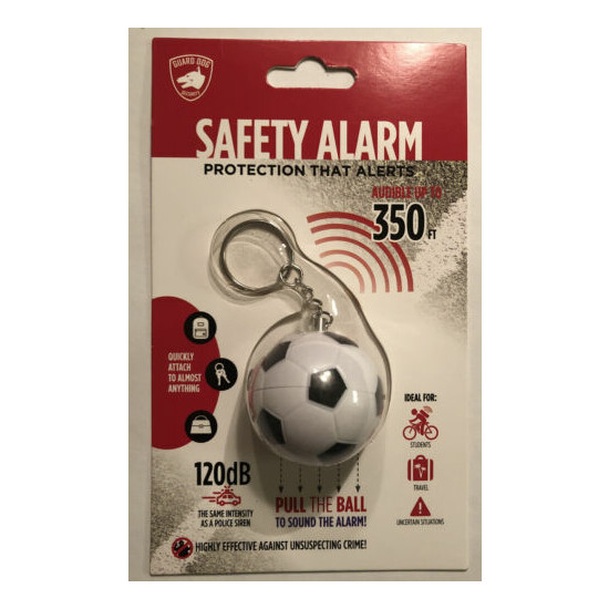 Sport Keychain Alarm Soccer Ball Safety Alarm image {1}