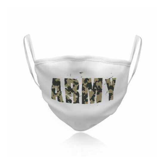 Cotton Washable Reusable Face Mask Army Military Fashion Covering Shield image {1}