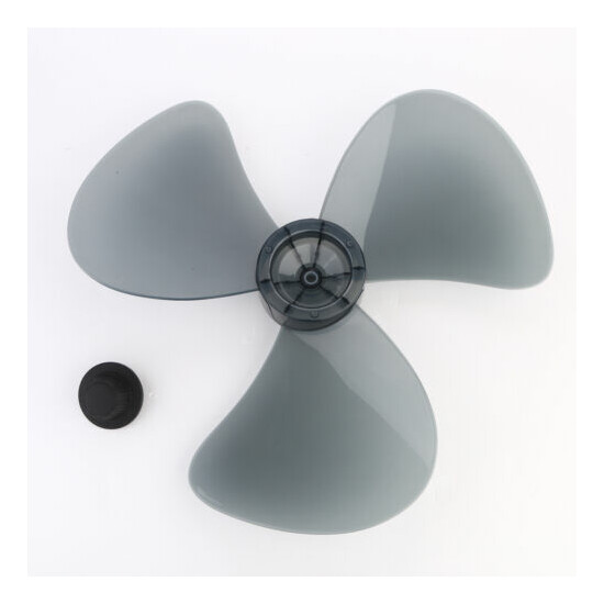 Universal Thicken Plastic 3 Leaves Fan Blade with Nut Cover for 16 Inch Fan New image {2}