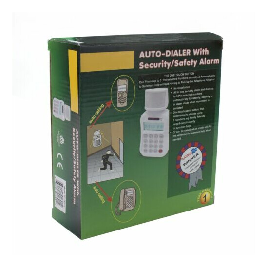 Auto-Dialer with Security/Safety Alarm Up to 5 numbers Alarm/Chime/Siren 105dB image {4}