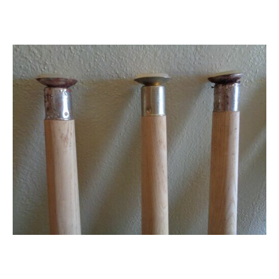 set of 6 tapered wood table furniture legs 21-1/2" long unfinished *read H8 image {2}