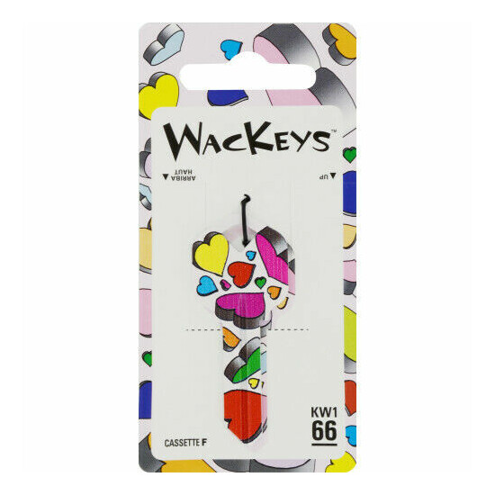 WacKey Hearts House Key Blank KW1 image {1}