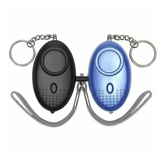 140 DB Personal Security Alarm Keychain 2Pack SOS Alarm Emergency with LED Li... image {1}