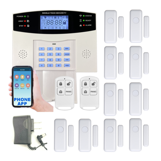 Wireless Cellular Alarm System w/ Chime for House, Call, Text, & Smart Phone App image {1}